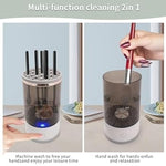 Electric Makeup Brush Cleaner Machine Automatic Cosmetic Brush Cleaner for All Size Beauty Makeup Brushes Gift for Women Wife Friend Fast Powerful Cleaning Fits All Brush Sizes Gentle Yet Effective Perfect Beauty Gift