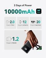 10,000mAh Power Bank Fast Charge Portable