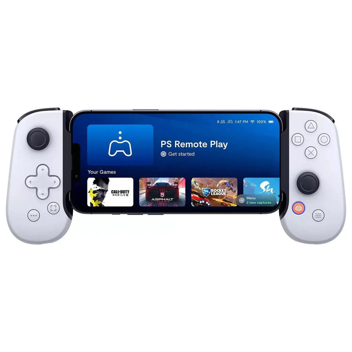 Backbone One PlayStation Controller for iOS Lightning – White, Mobile Gaming Controller for iPhone & iPad