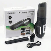 2-in-1 Portable Mini USB Vacuum Cleaner DC-6222 Black