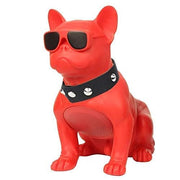 Rare Finds Bulldog Shape Bluetooth Wireless Speaker 5W with FM Radio MP3 Player Red
