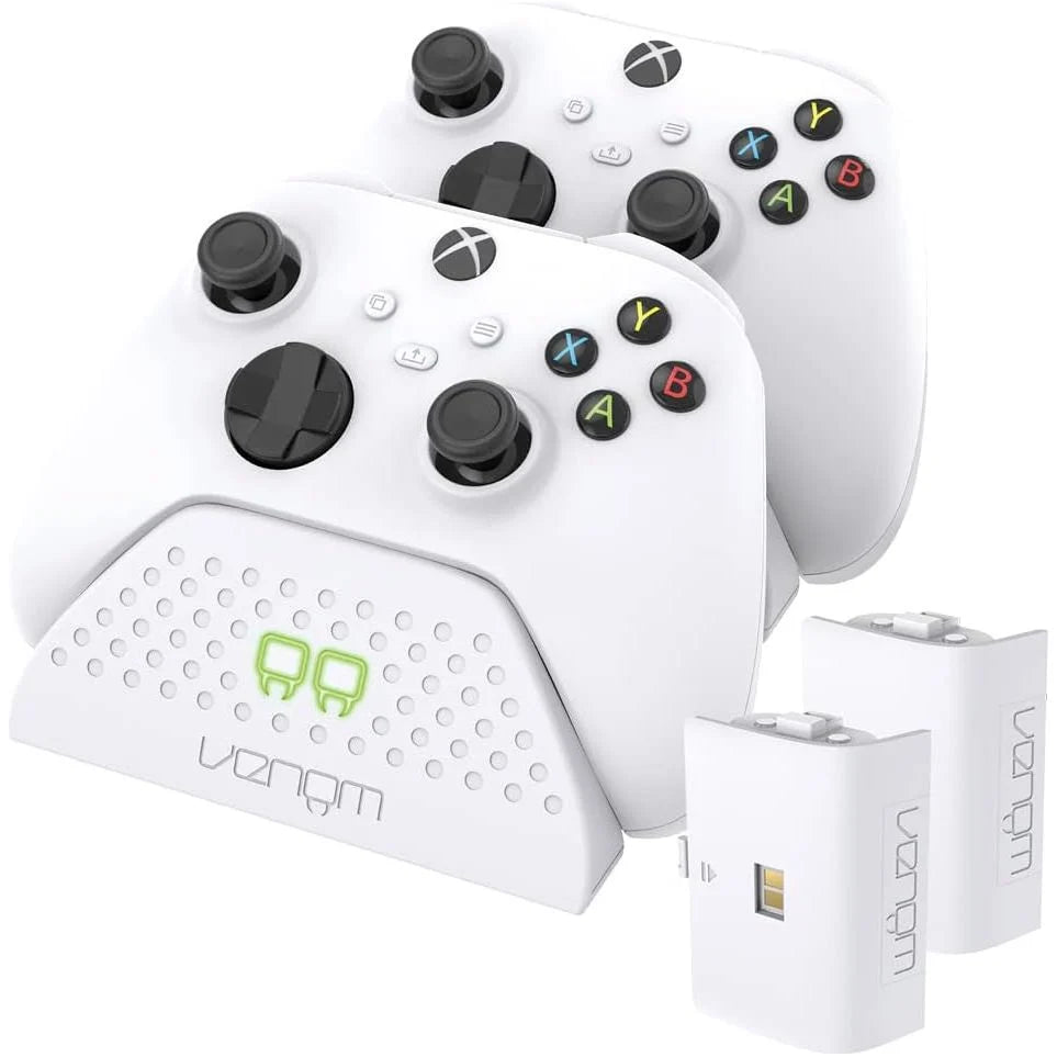 Venom Xbox Series X/S & One Twin Docking & Charging Station White
