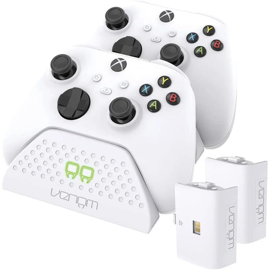 Venom Xbox Series X/S & One Twin Docking & Charging Station White