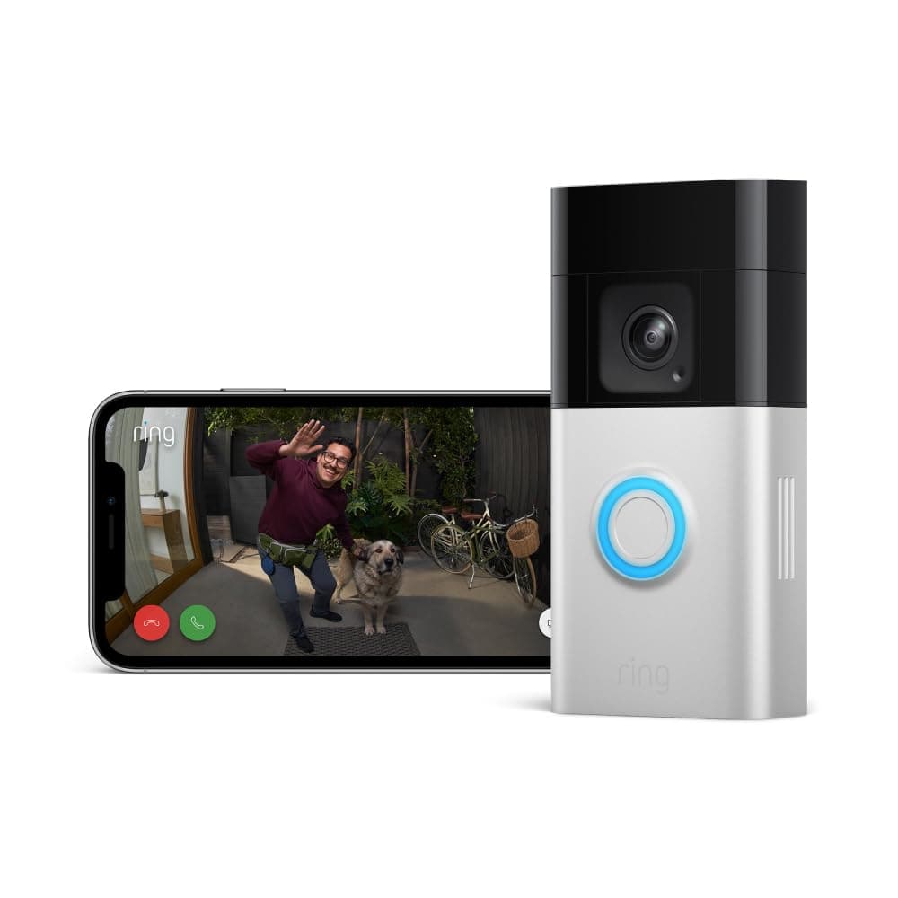 Ring Battery Video Doorbell Pro | Wireless Video Doorbell Security Camera with Head-To-Toe View, 3D Motion Detection, Colour Night Vision, Wifi