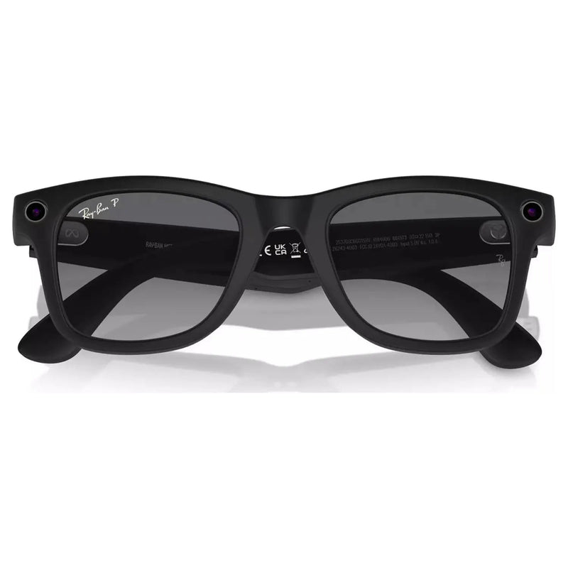 Ray-Ban Meta Wayfarer (RW4006) – Matte Black Frame, Polar Gradient Graphite Lenses