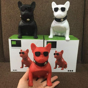 Rare Finds Bulldog Shape Bluetooth Wireless Speaker 5W with FM Radio MP3 Player Red