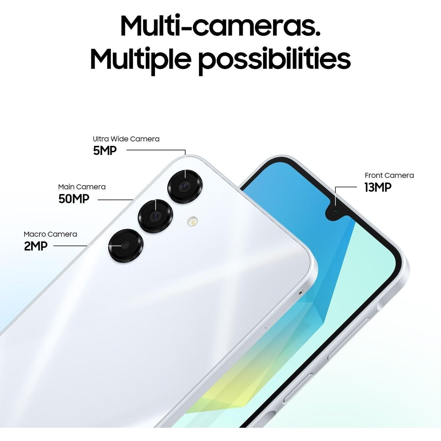 Samsung Galaxy A16 5G Smartphone | 128GB Storage, 4GB RAM, Light Gray, Unlocked Android Mobile Phone