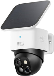 eufy Security SoloCam S340 Wireless Outdoor Security Camera with Solar Panel - White