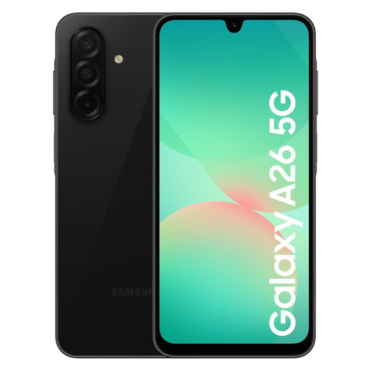 Samsung Galaxy A26 5G – 6GB RAM, 128GB Storage, Black, SIM-Free Unlocked Smartphone