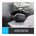 Logitech Zone Vibe 100 Wireless Headset – Graphite, Wireless Over-Ear Headset for Work and Entertainment