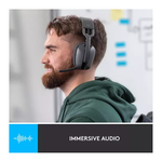 Logitech Zone Vibe 100 Wireless Headset – Graphite, Wireless Over-Ear Headset for Work and Entertainment