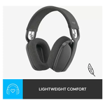 Logitech Zone Vibe 100 Wireless Headset – Graphite, Wireless Over-Ear Headset for Work and Entertainment Used - Like New