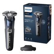 Philips Shaver Series 5000 - Wet & Dry Mens Electric Shaver with SkinIQ Technology, Pop-up Trimmer, Travel Case, Quick Clean Pod and Quick Clean Cartridge