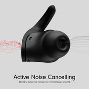 Noise Cancelling Wireless Earbuds Black Touch