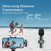 Wireless Lavalier Mic for iPhone & Android