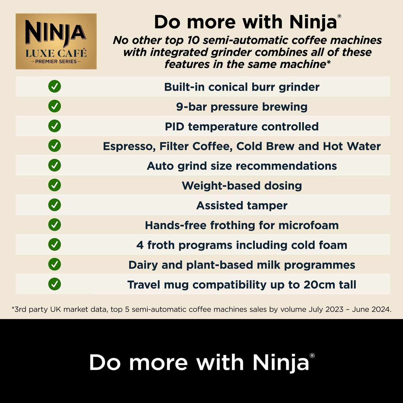 Ninja Luxe Premier 3-in-1 Coffee Machine