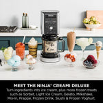 Ninja CREAMi Deluxe NC501UK 10-in-1 Ice Cream Maker & Frozen Drink Machine – Silver