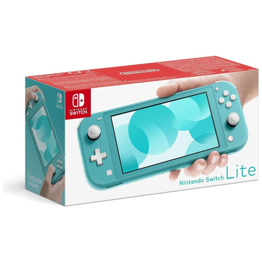 Nintendo Switch Lite Console 32GB Turquoise – Portable Gaming Console for Home and On-the-Go