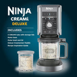 Ninja CREAMi Deluxe NC501UK 10-in-1 Ice Cream Maker & Frozen Drink Machine – Silver