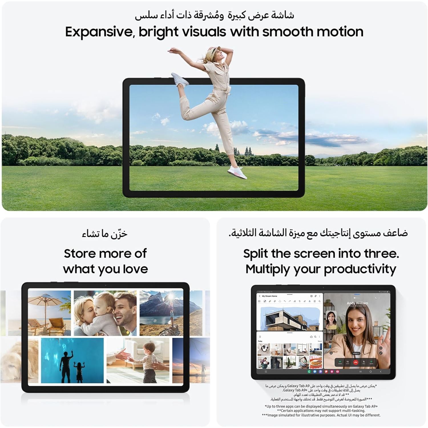 Samsung Galaxy Tab A9 8.7″ 64GB Wi‑Fi Silver Tablet