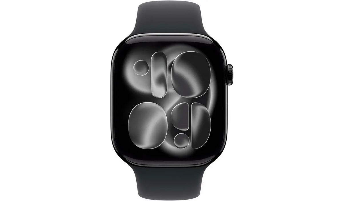 Apple Watch Series 11 GPS 46mm Jet Black with Black Sport Band M/L