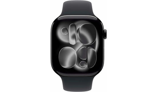 Apple Watch Series 11 GPS 46mm Jet Black with Black Sport Band M/L