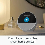 Amazon Echo Spot 2nd Gen Alexa Smart Clock Glacier White