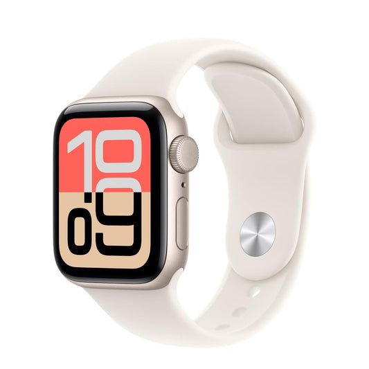 Apple Watch SE (3rd Gen) GPS 40mm Starlight Aluminium Case & Sport Band | Fitness & Smartwatch