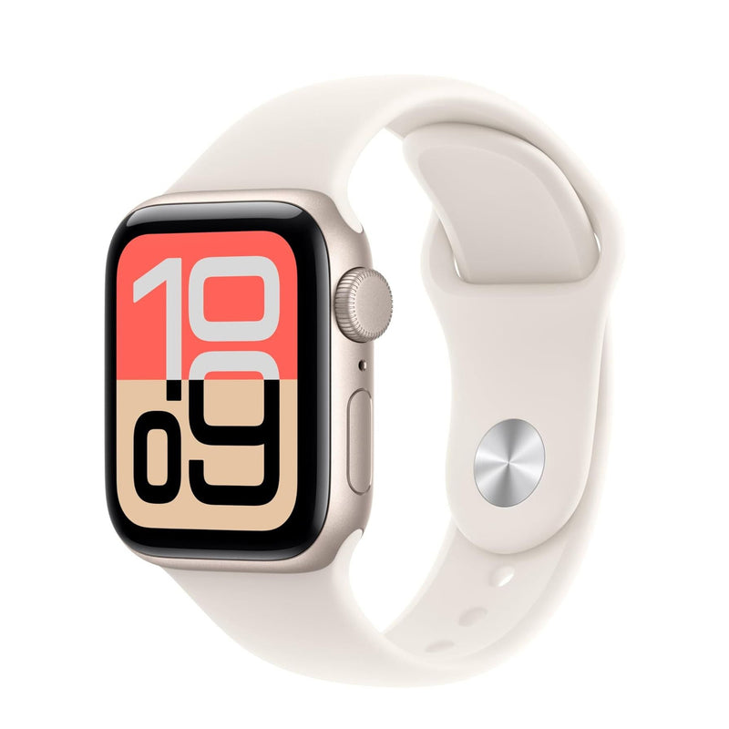 Apple Watch SE (3rd Gen) GPS 40mm Starlight Aluminium Case & Sport Band | Fitness & Smartwatch