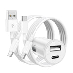 Dual USB Car Charger USB-A & USB-C Fast UK