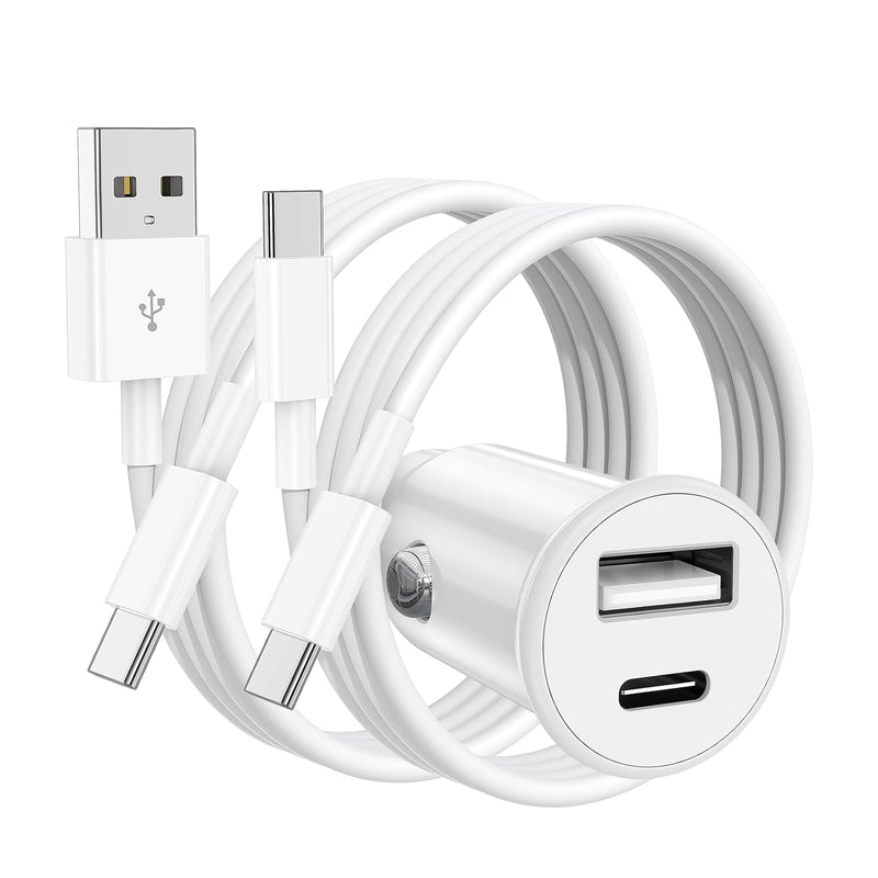 Dual USB Car Charger USB-A & USB-C Fast UK