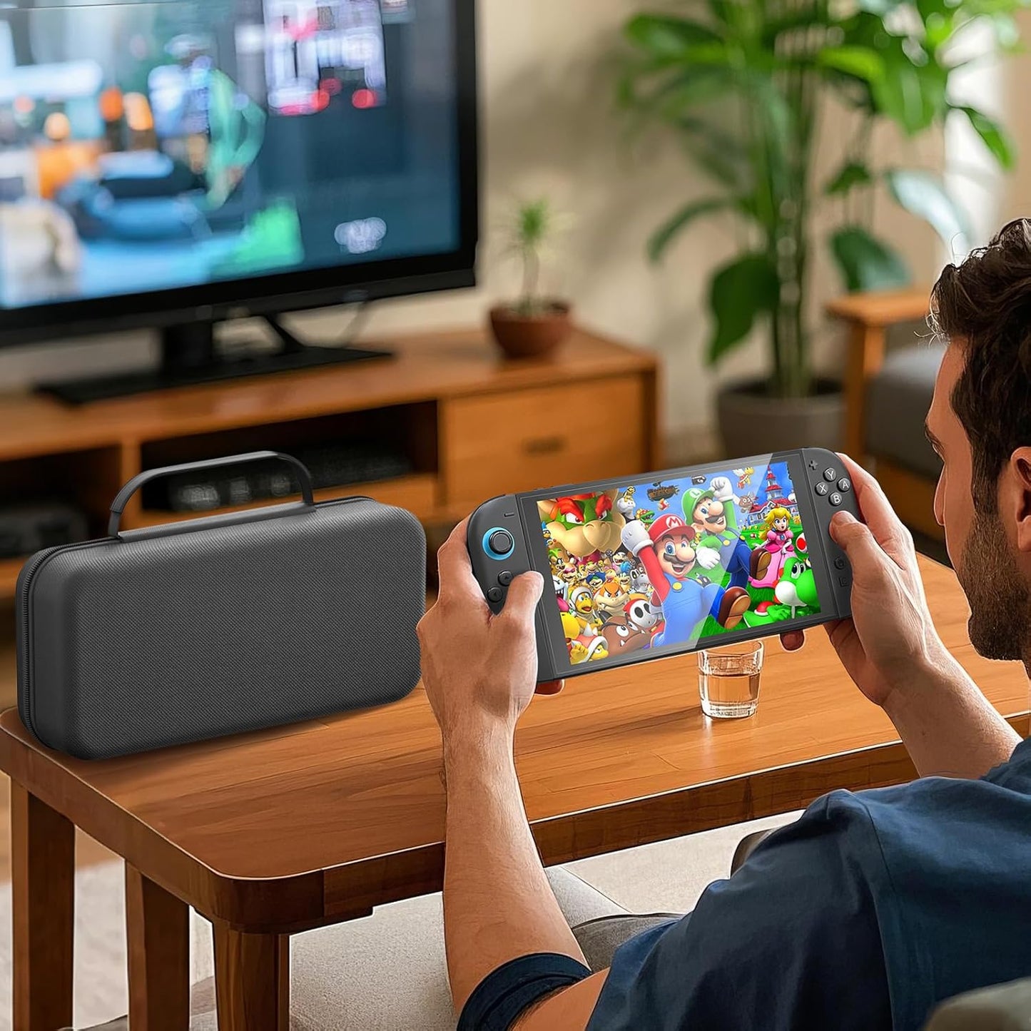 Nintendo Switch Carry Case Protective Hard Shell Travel Storage & Accessory