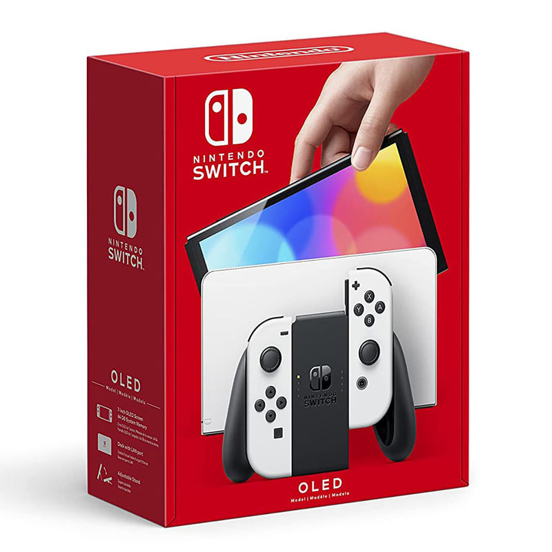 Nintendo Switch OLED Model Console White Docked & Handheld Gaming
