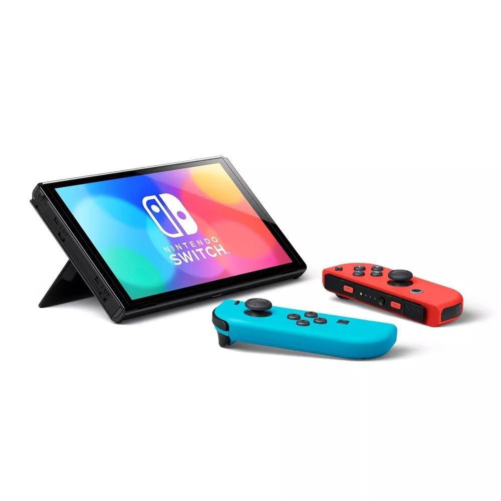 Nintendo Switch OLED Model Neon Blue & Red (Global Version) Gaming Consoles