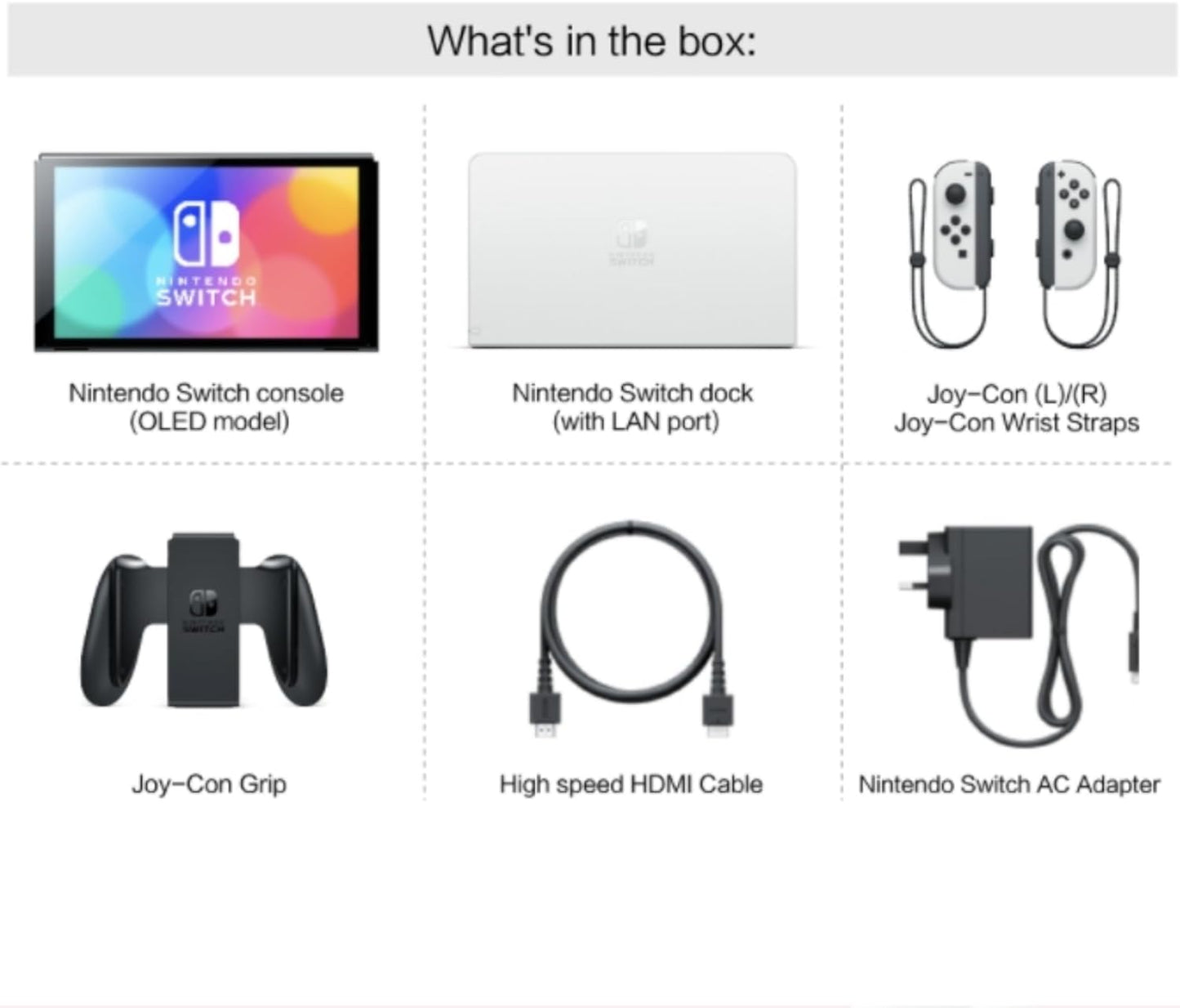 Nintendo Switch OLED Model Neon Blue & Red (Global Version) Gaming Consoles