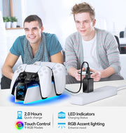 PS5 Dual Controller Charging Dock Fast