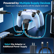 PS5 Dual Controller Charging Dock Fast