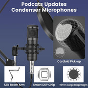 Podcast Mic Kit with Voice Changer Mixer