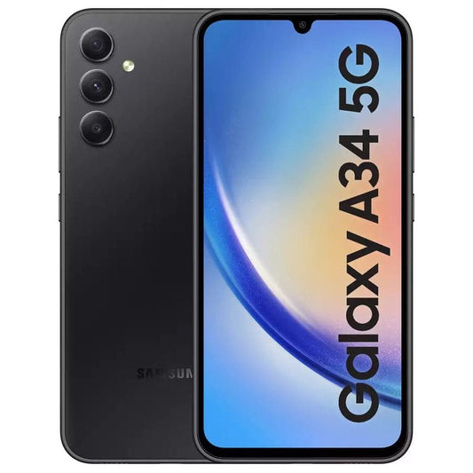 Samsung Galaxy A34 5G 128GB (8GB RAM) Dual SIM Awesome Graphite Unlocked Smartphone
