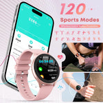 Smart Watch Pink IP67 Waterproof Android iOS