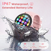 Smart Watch Pink IP67 Waterproof Android iOS