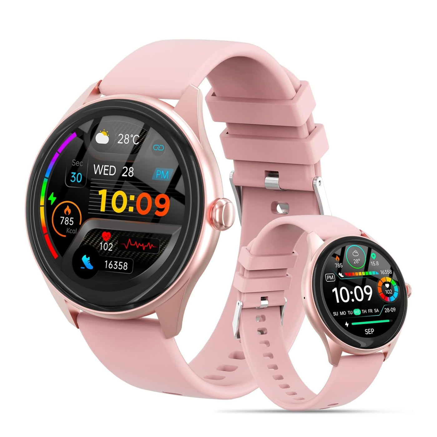 Smart Watch Pink IP67 Waterproof Android iOS