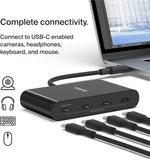 USB-C Hub 4 Port 10Gbps Gen2 Adapter Black