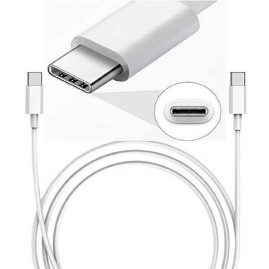 USB-C to USB-C Cable White (60W / 100W) Fast Charging & Data Sync