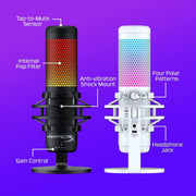 USB RGB Condenser Microphone with Shock Mount