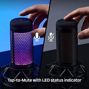 USB RGB Condenser Microphone with Shock Mount