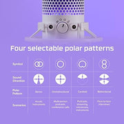 USB RGB Condenser Microphone with Shock Mount