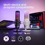 USB RGB Condenser Microphone with Shock Mount