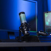 USB RGB Condenser Microphone with Shock Mount