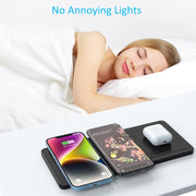Ultra Slim 3-in-1 Wireless Charging Pad Black